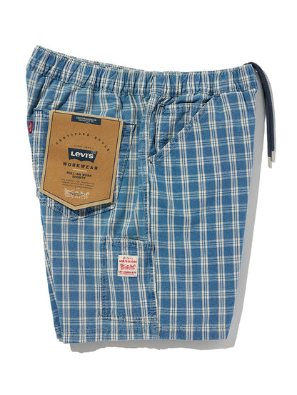 WORKWEAR プルオンワークショーツ チェック