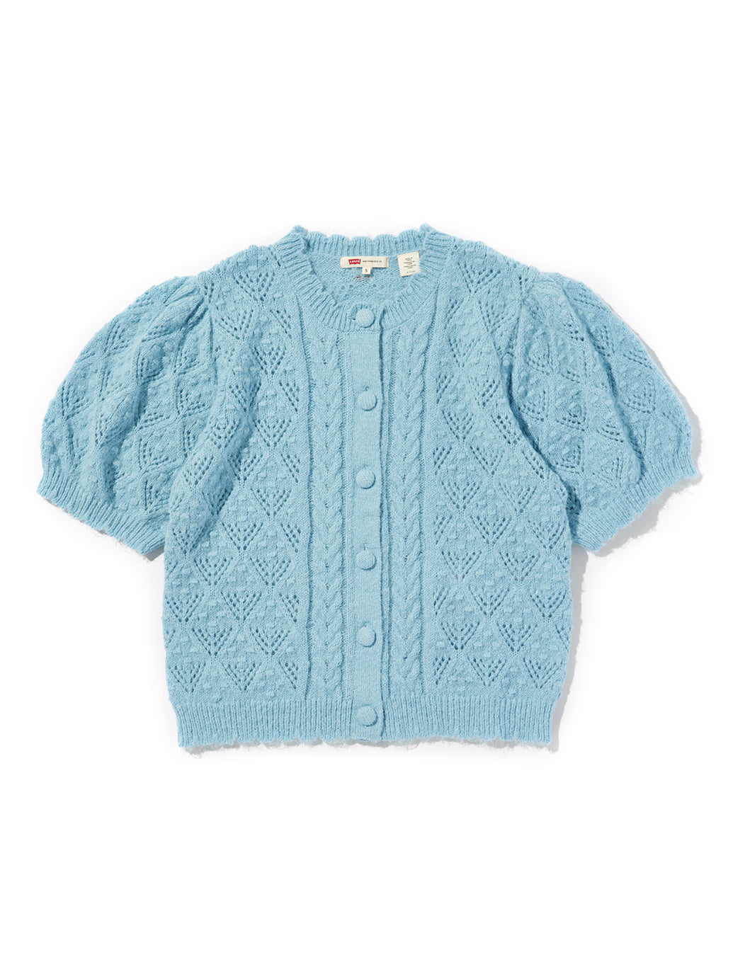 PAULINE  ポインテールショートスリーブカーディガン