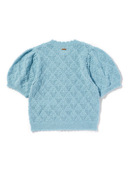 PAULINE  ポインテールショートスリーブカーディガン