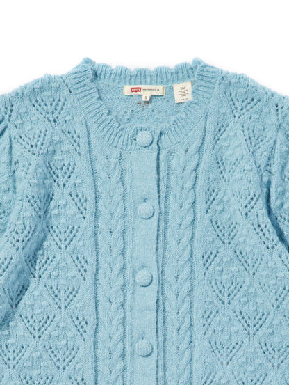 PAULINE  ポインテールショートスリーブカーディガン