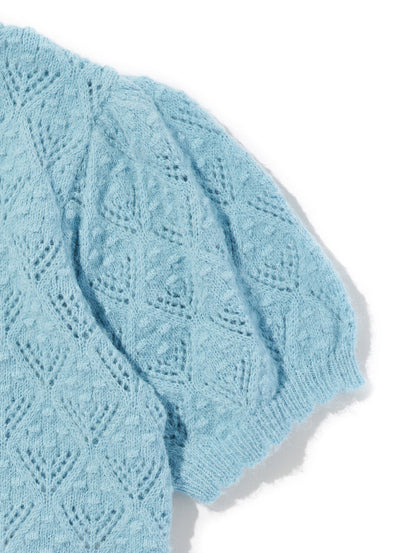 PAULINE  ポインテールショートスリーブカーディガン