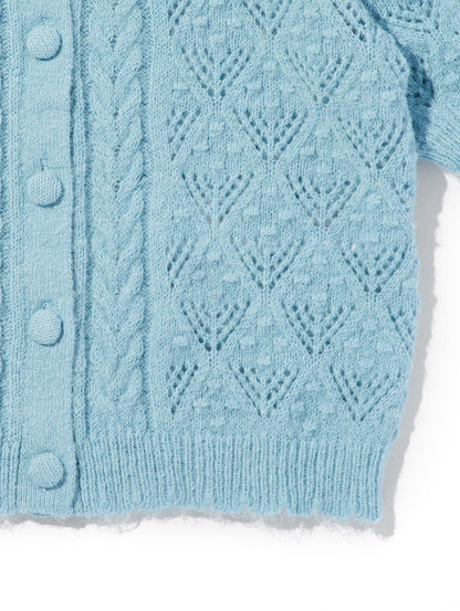 PAULINE  ポインテールショートスリーブカーディガン