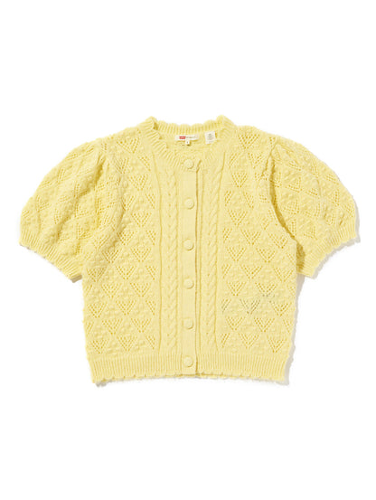 PAULINE  ポインテールショートスリーブカーディガン