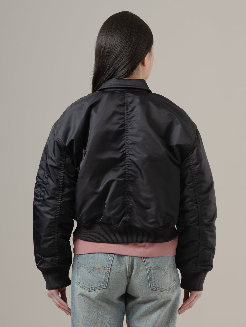 ボウイ クロップド ボンバージャケット