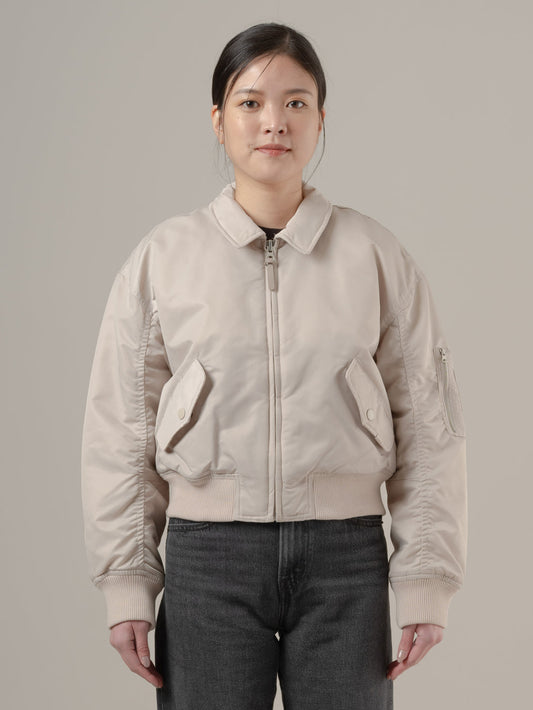 ボウイ クロップド ボンバージャケット