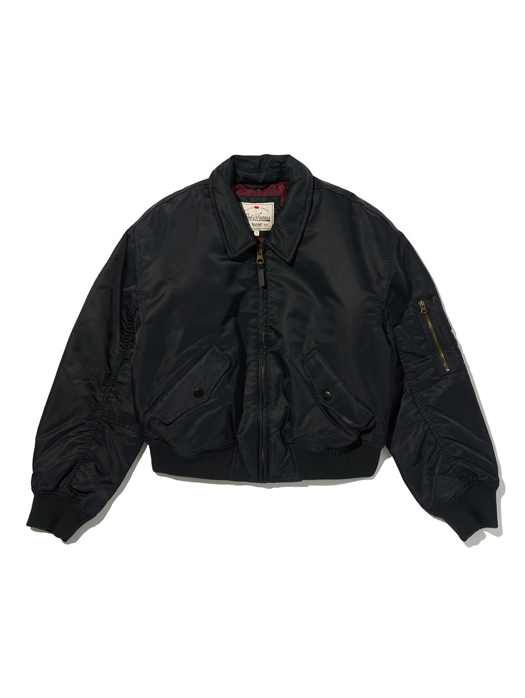 ボウイ クロップド ボンバージャケット