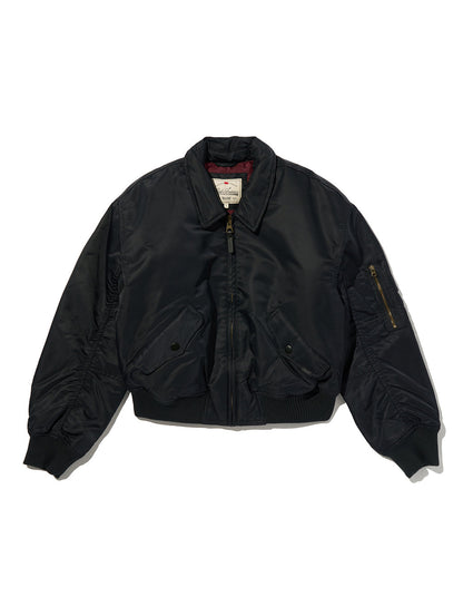 ボウイ クロップド ボンバージャケット