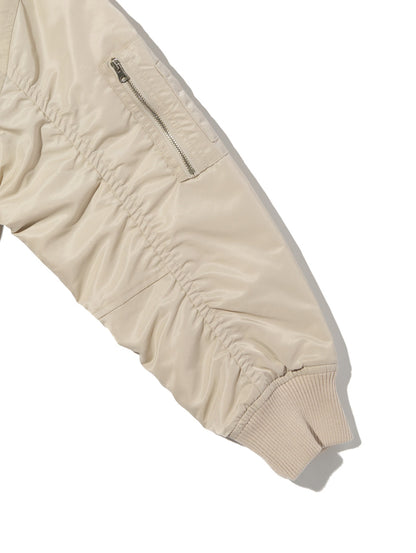 ボウイ クロップド ボンバージャケット