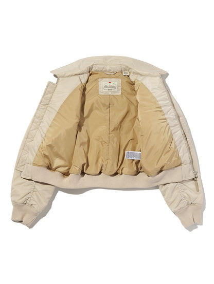 ボウイ クロップド ボンバージャケット