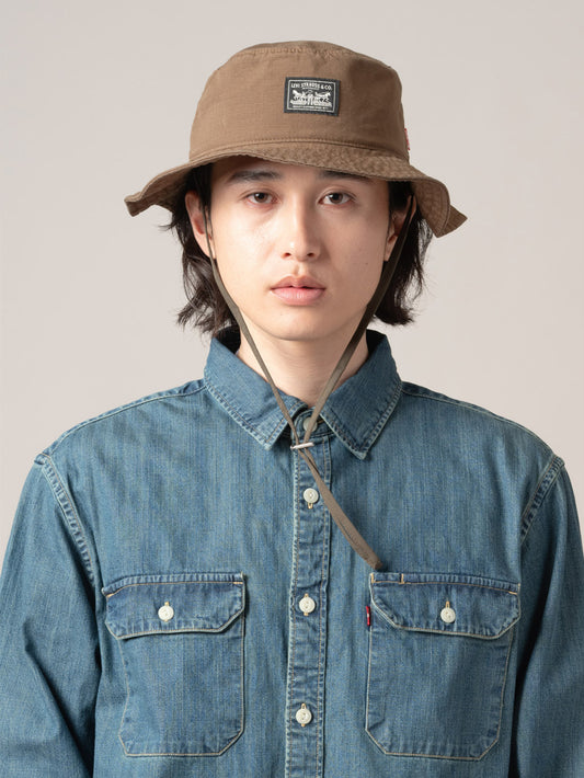 ドローストリング バケットハット