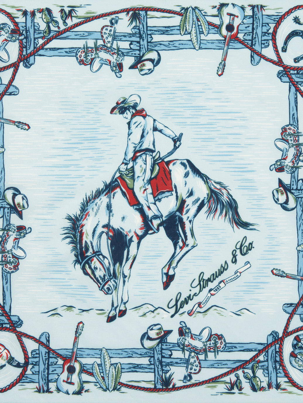 Levi's 60's サドルマン バンダナ カウボーイ ヴィンテージ 片耳 Levi's 60's サドルマン バンダナ カウボーイ ヴィンテージ 片耳