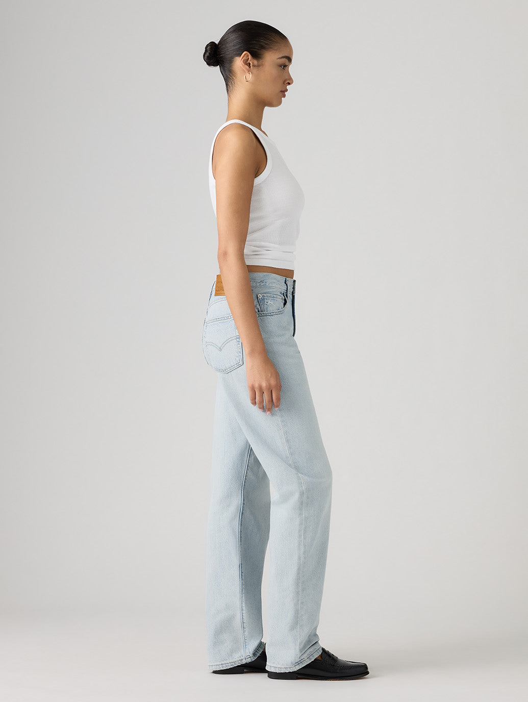 EASY DAD ジーンズ ライトインディゴ