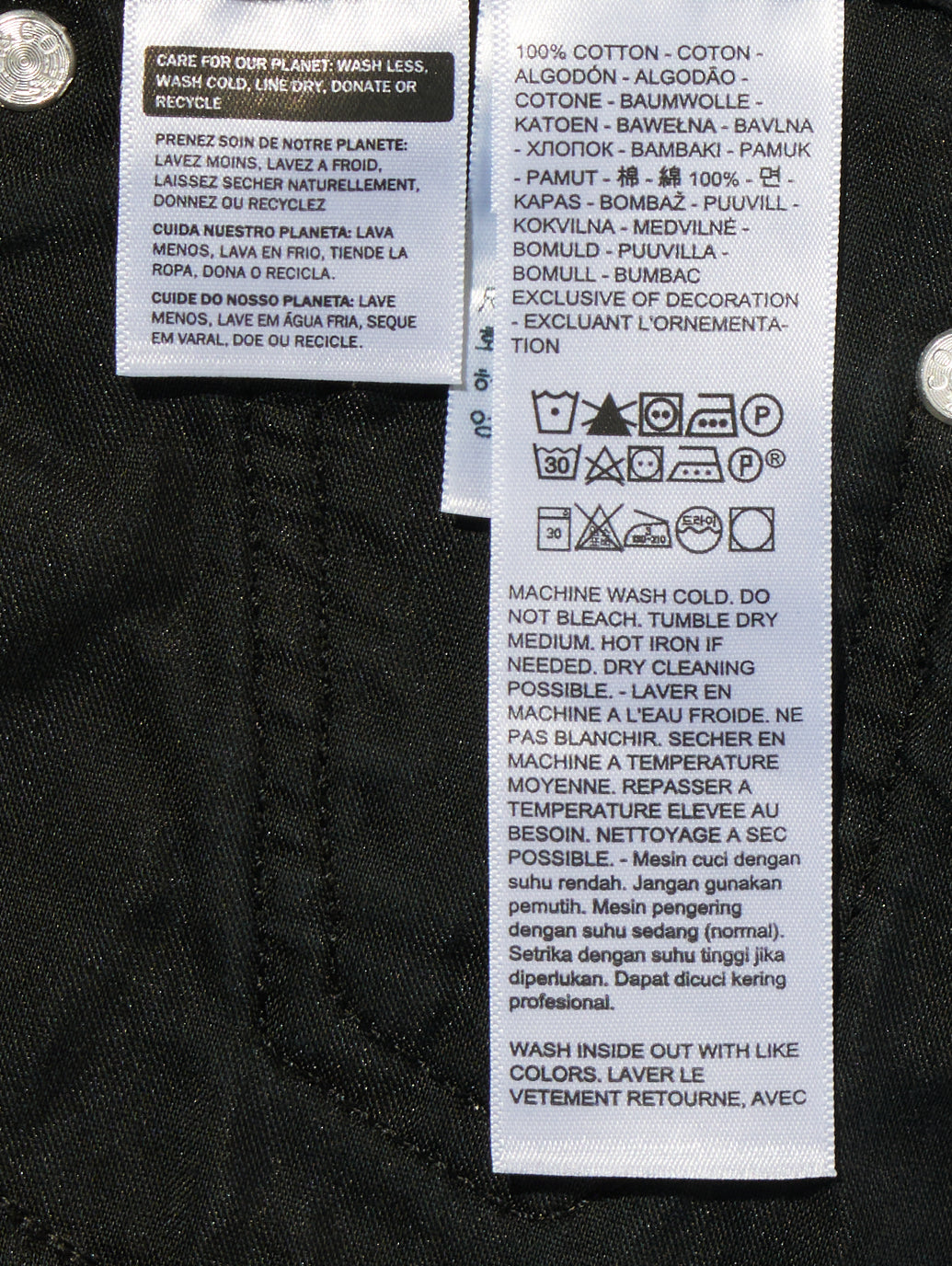 EASY DAD ジーンズ ブラック