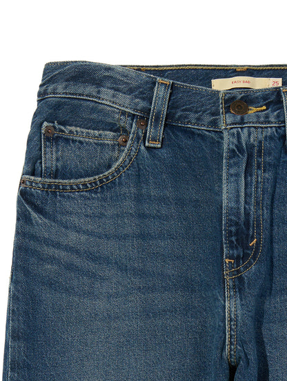 EASY DAD ジーンズ ミディアムインディゴ