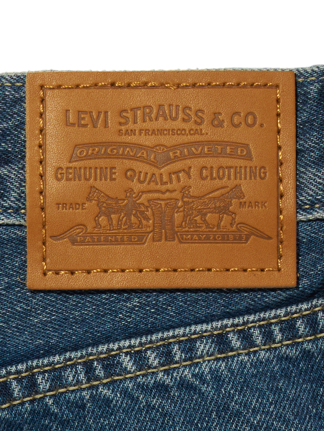 EASY DAD ジーンズ ミディアムインディゴ