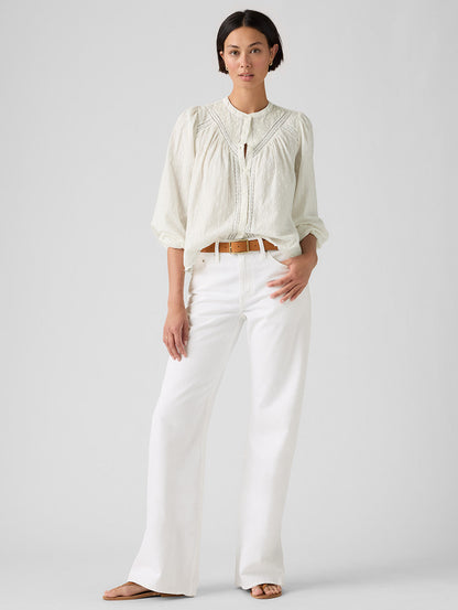 LOOSE BOOT ジーンズ ホワイト