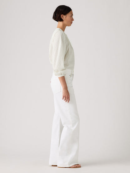 LOOSE BOOT ジーンズ ホワイト