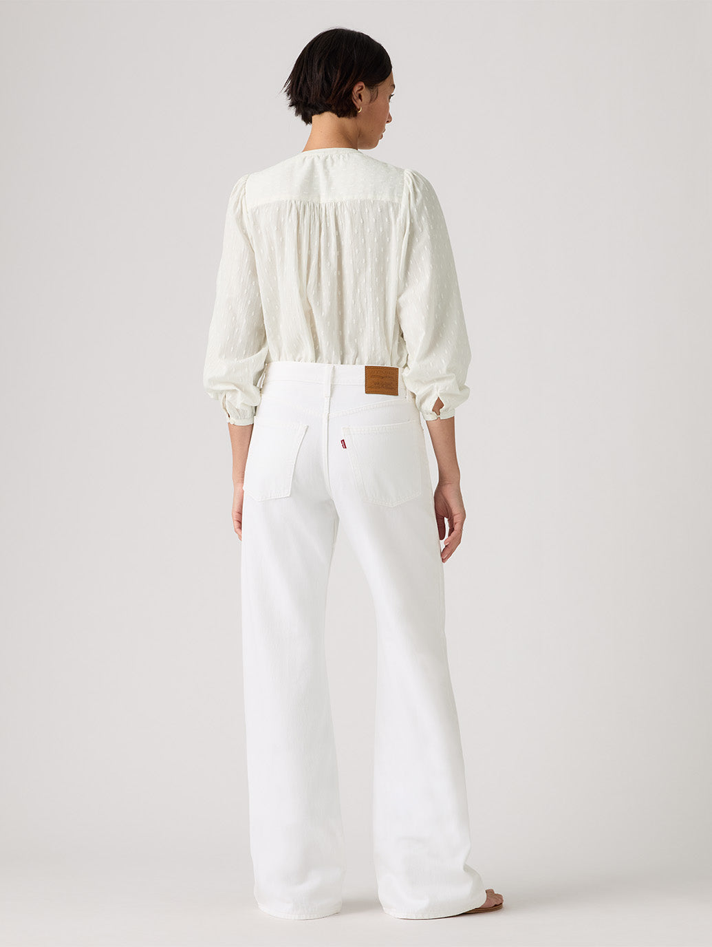 LOOSE BOOT ジーンズ ホワイト