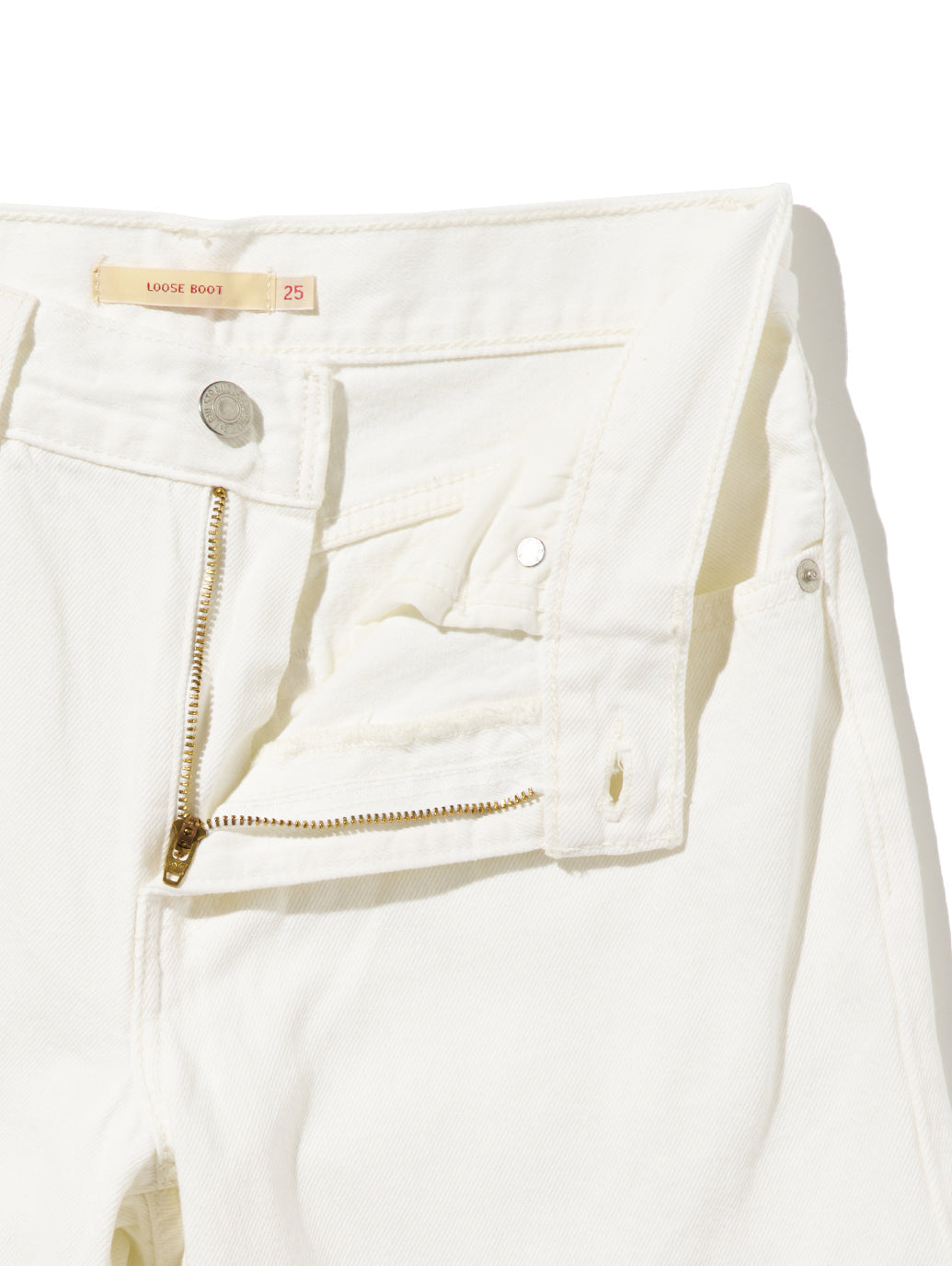 LOOSE BOOT ジーンズ ホワイト