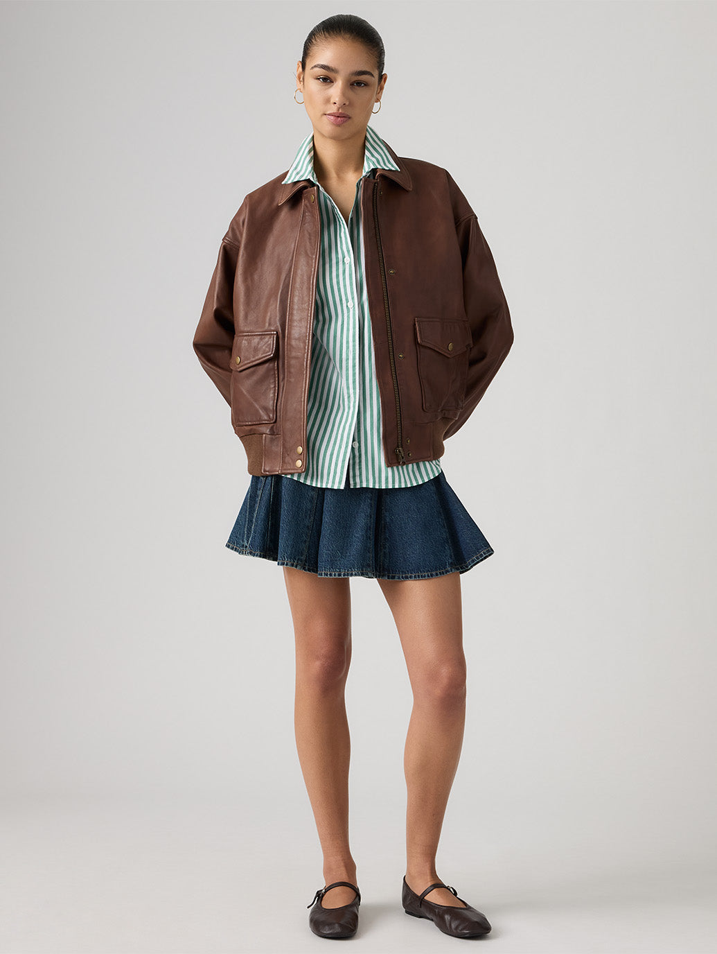 ゴデットミニスカート ダークインディゴ