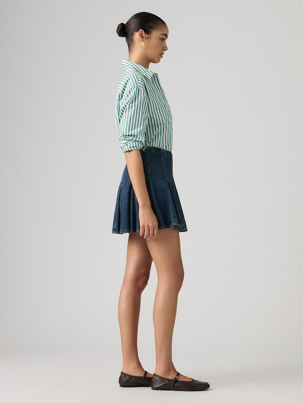 ゴデットミニスカート ダークインディゴ