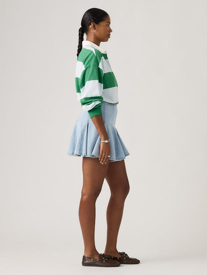 ゴデットミニスカート ライトインディゴ