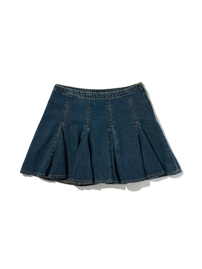 ゴデットミニスカート ダークインディゴ