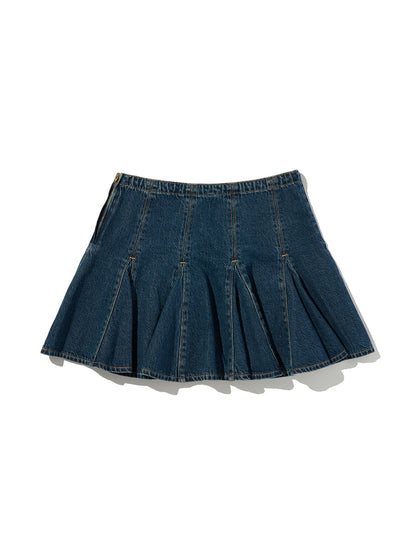 ゴデットミニスカート ダークインディゴ