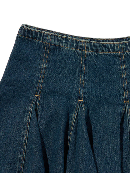 ゴデットミニスカート ダークインディゴ