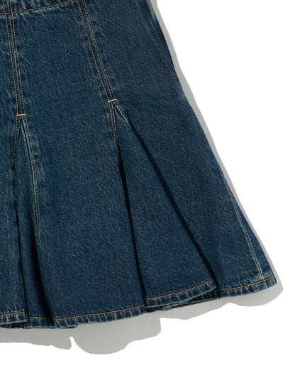 ゴデットミニスカート ダークインディゴ