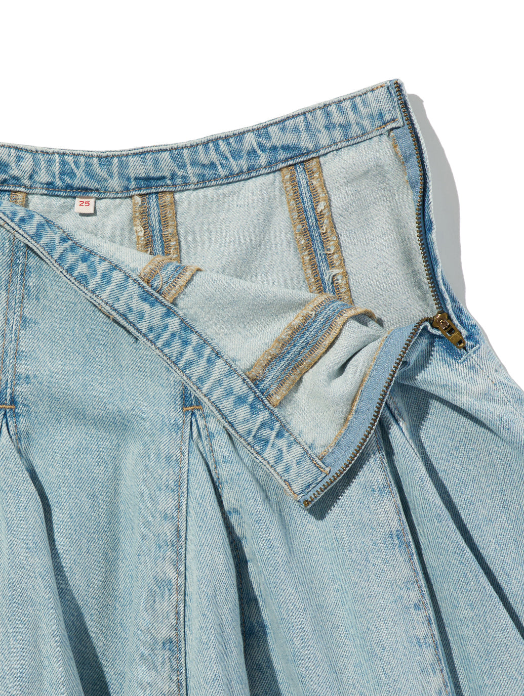 ゴデットミニスカート ライトインディゴ