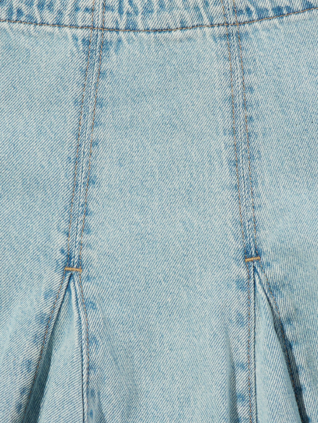 ゴデットミニスカート ライトインディゴ