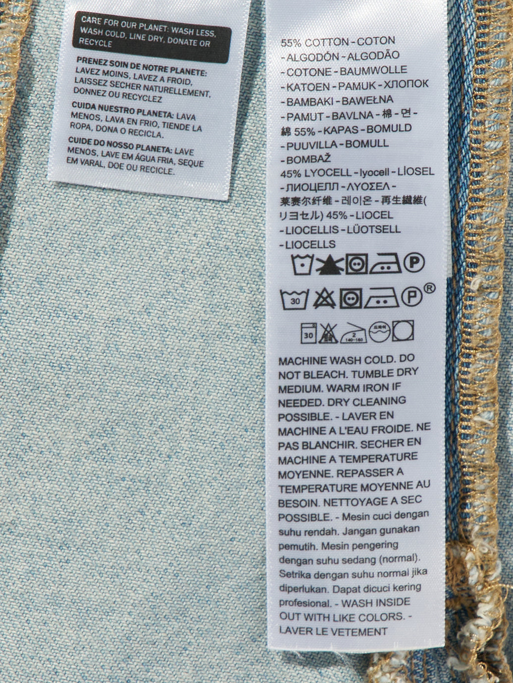 ゴデットミニスカート ライトインディゴ