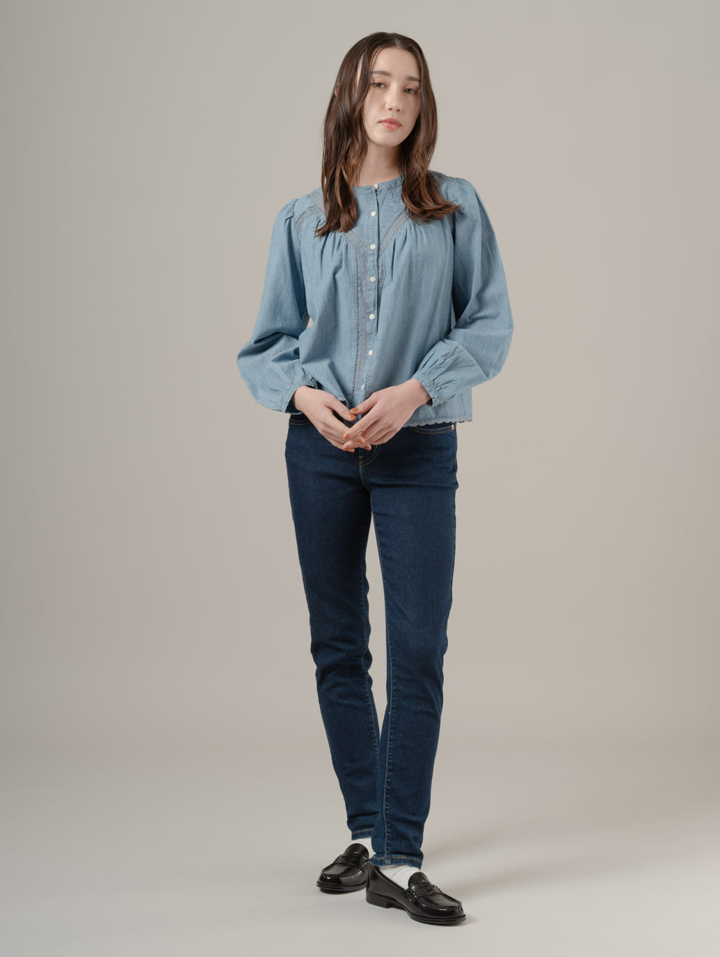 クレオ ロングスリーブブラウス