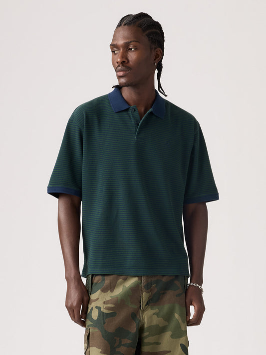 ボクシーポロシャツ