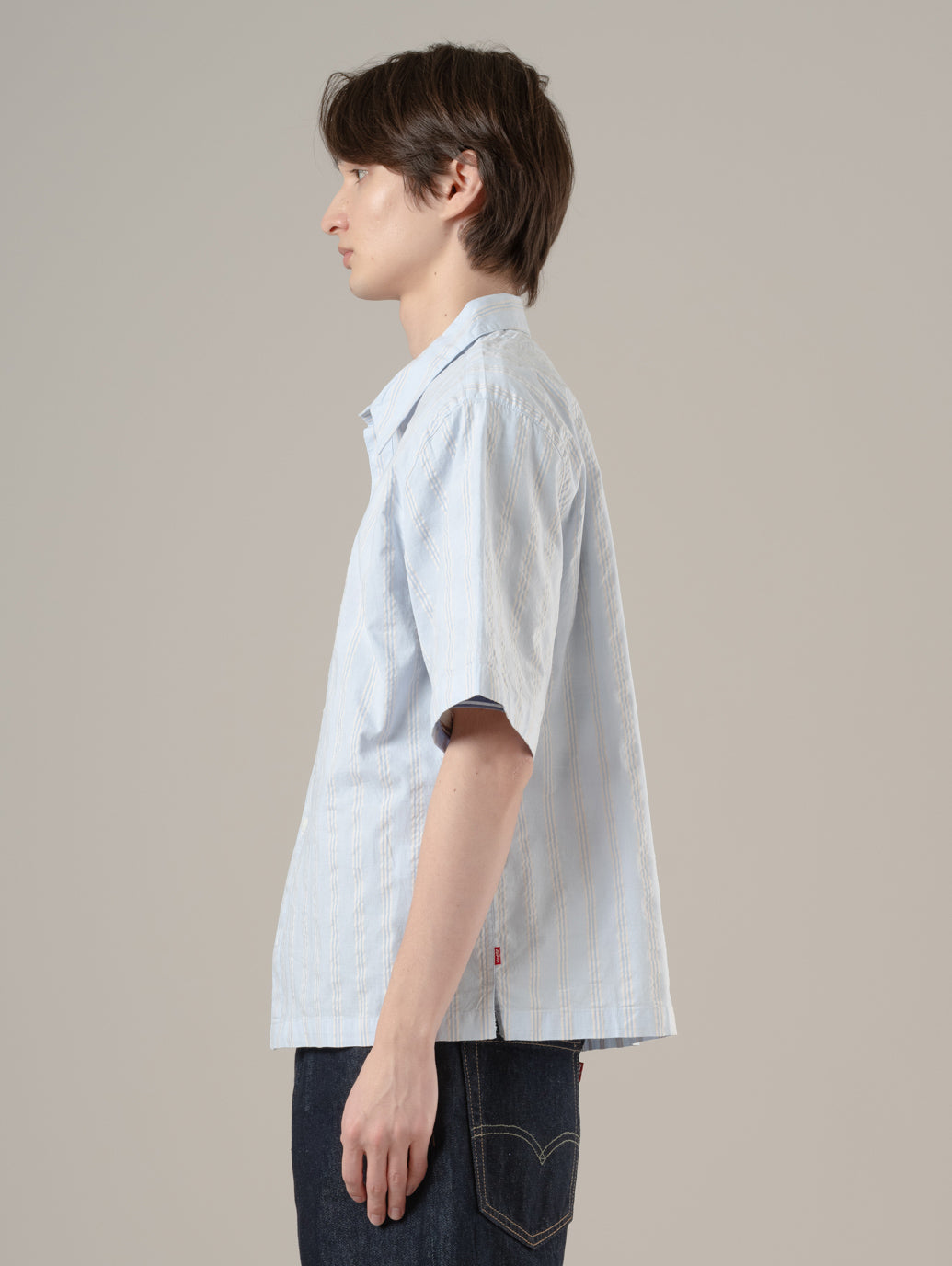 ショートスリーブ ラマ ボックスシャツ