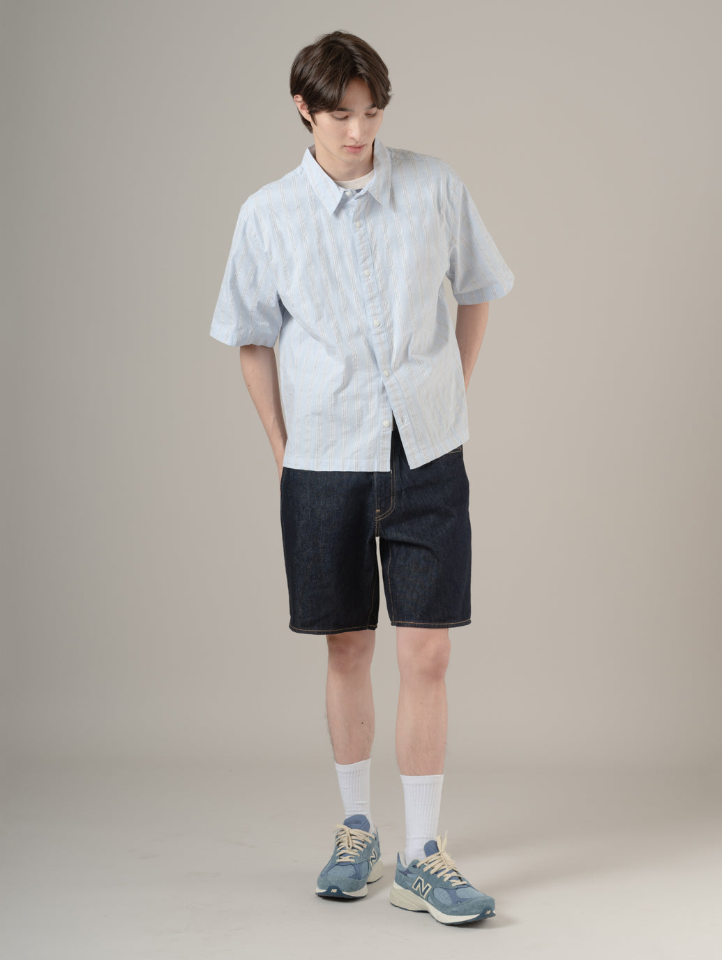 ショートスリーブ ラマ ボックスシャツ