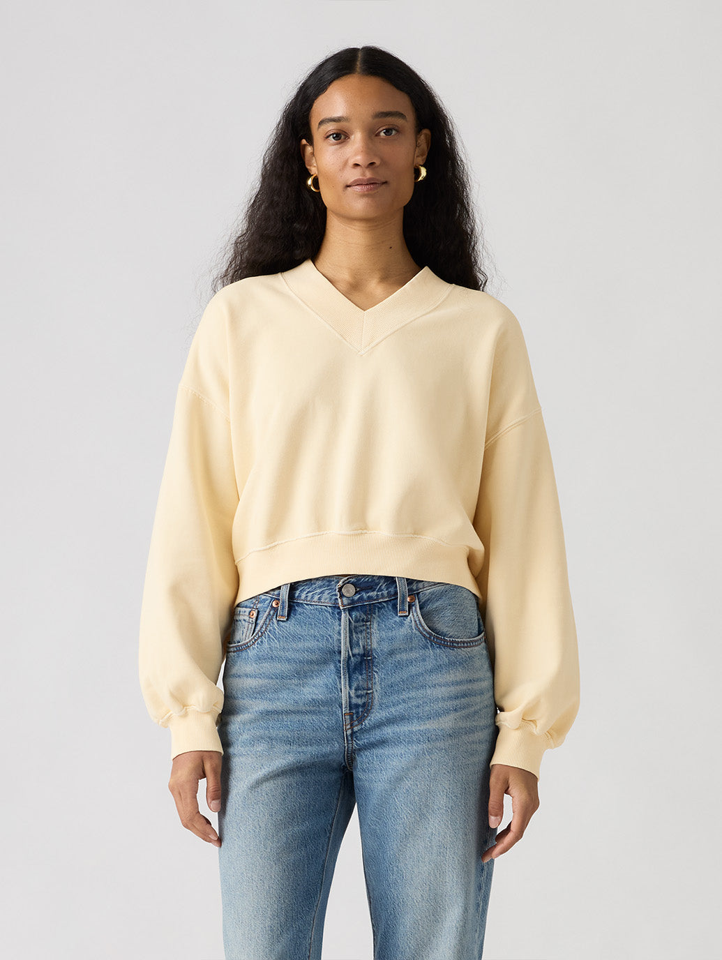 ヴィンテージ Vネック スウェットシャツ