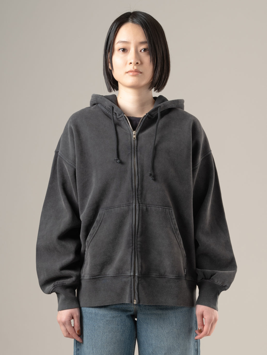 ヴィンテージ リラックスド フルジップ フーディー