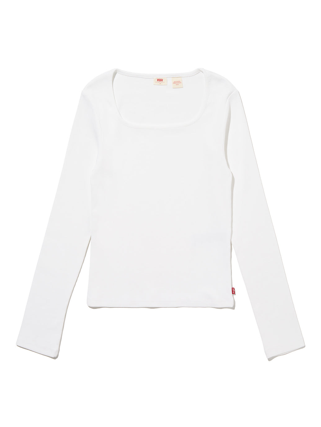 エッセンシャル スクエアネック ロングスリーブ Tシャツ