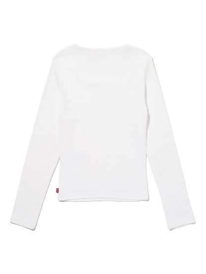 エッセンシャル スクエアネック ロングスリーブ Tシャツ