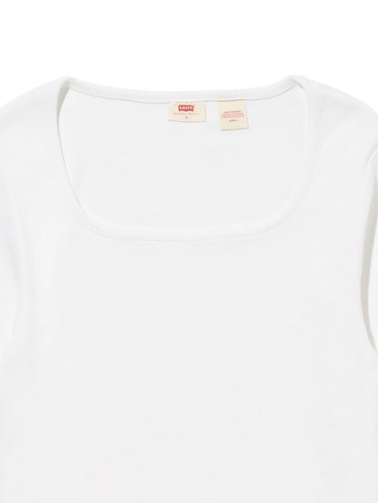 エッセンシャル スクエアネック ロングスリーブ Tシャツ