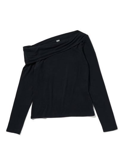 クララ オフショルダー ロングスリーブ トップ