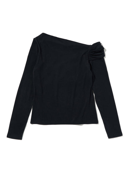 クララ オフショルダー ロングスリーブ トップ