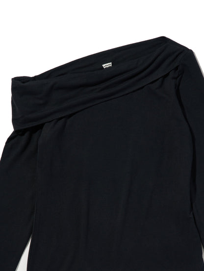 クララ オフショルダー ロングスリーブ トップ