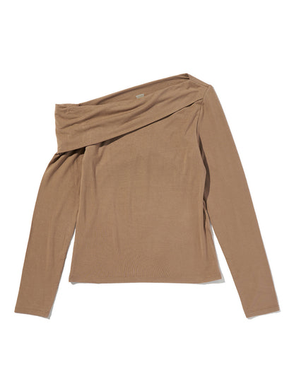 クララ オフショルダー ロングスリーブ トップ