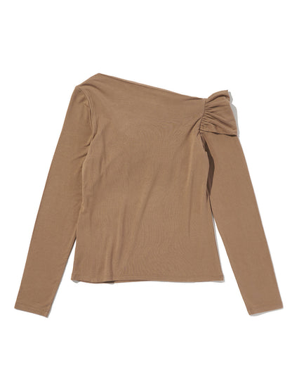 クララ オフショルダー ロングスリーブ トップ