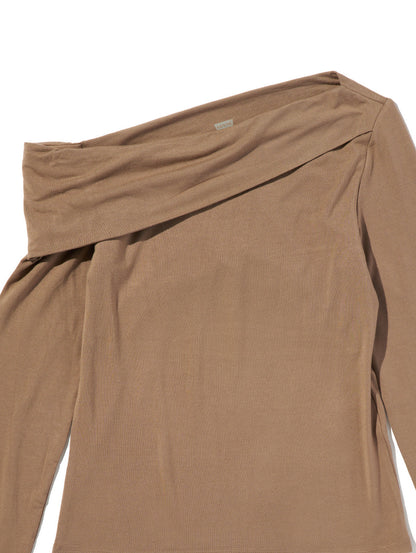 クララ オフショルダー ロングスリーブ トップ