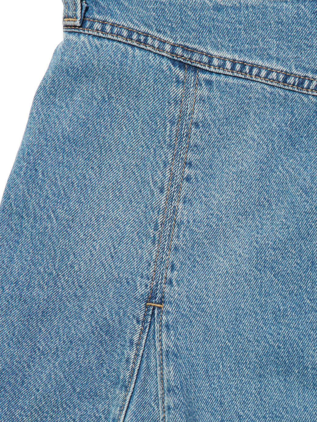 テンセル ゴデットフレアスカート ミディアムインディゴ