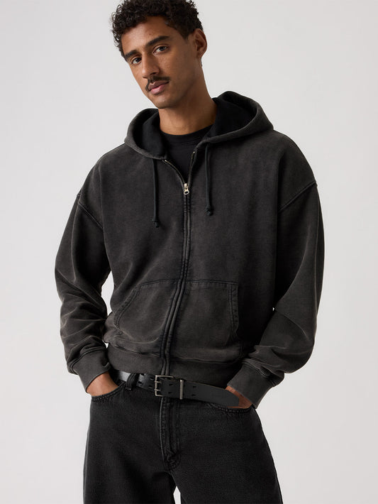 HAYES BOXY フルジップ スウェットシャツ